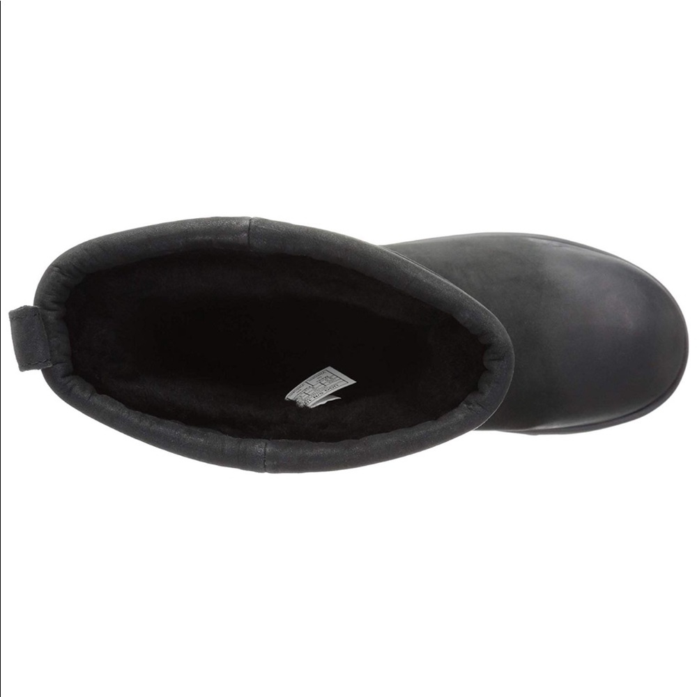 UGG WATERPROOF BLACK MIDCALF LEATHER NWOB 6 1/2 - Picture 3 of 11